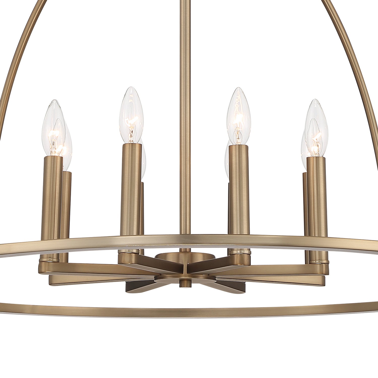 Crystorama - ABB-3008-VG - Eight Light Chandelier - Abbott - Vibrant Gold