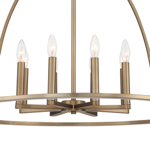 Crystorama - ABB-3008-VG - Eight Light Chandelier - Abbott - Vibrant Gold