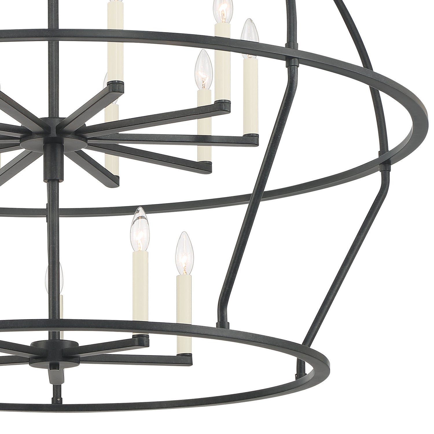 Crystorama - ABB-3029-BK - 15 Light Chandelier - Abbott - Black