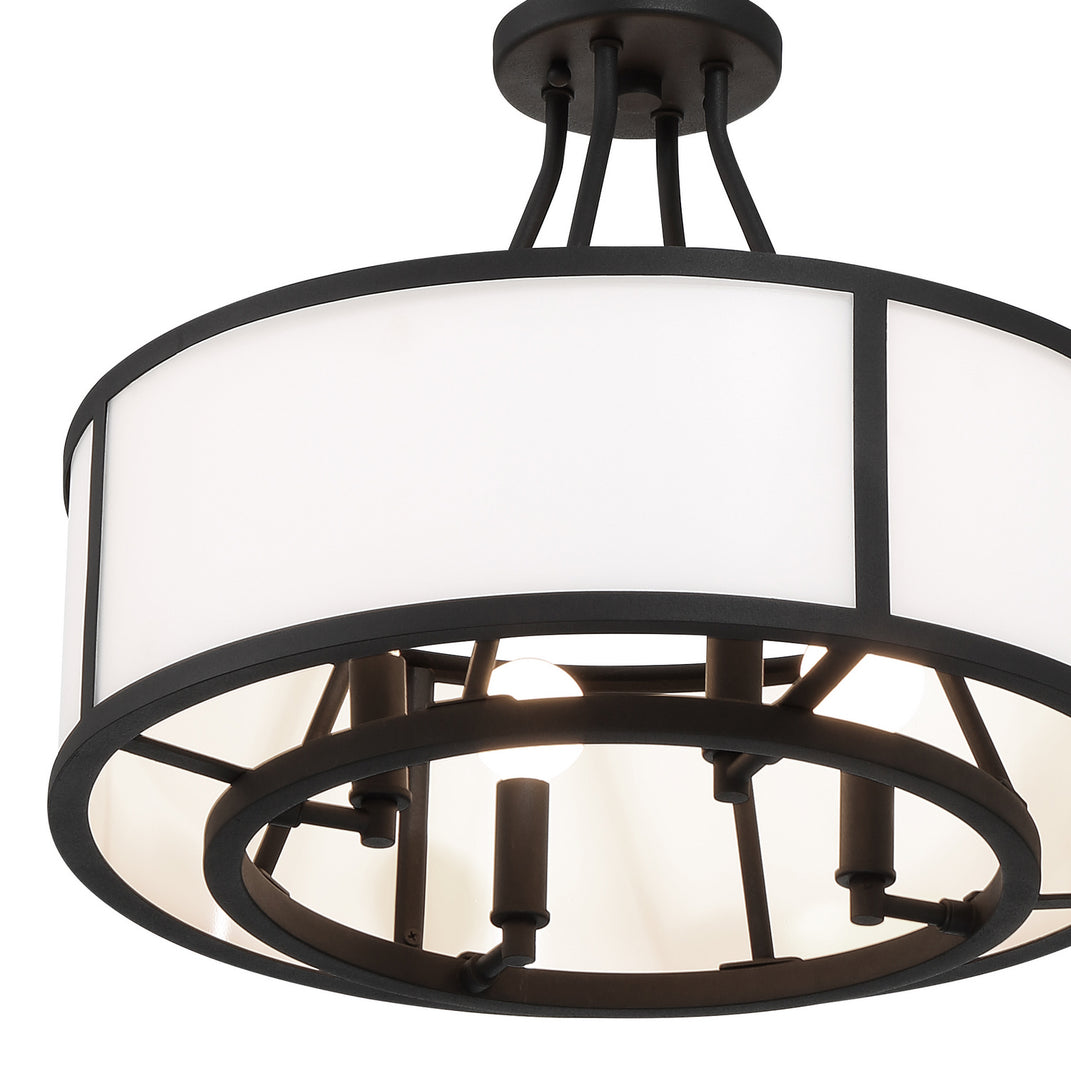 Crystorama - BRY-8004-BF - Four Light Chandelier - Bryant - Black Forged