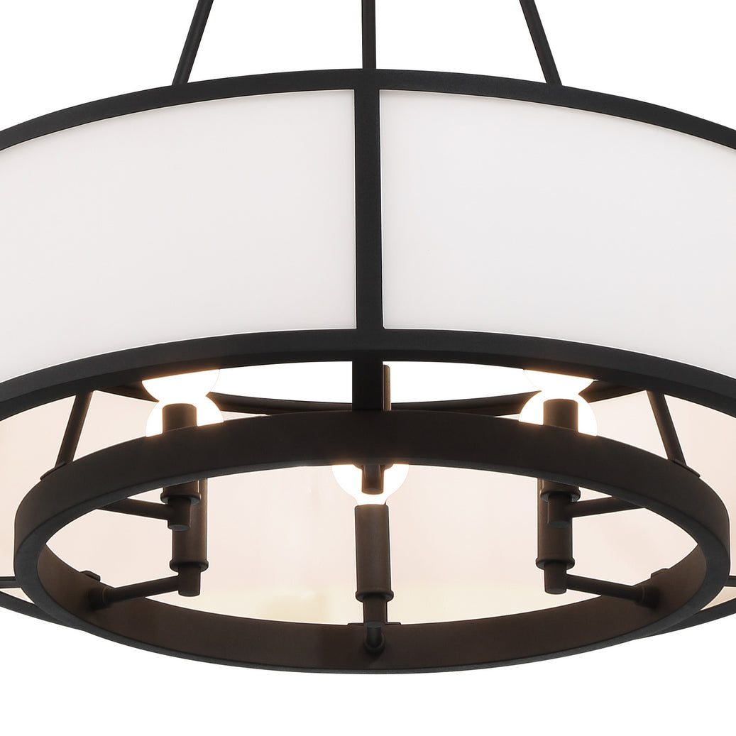 Crystorama - BRY-8006-BF - Six Light Chandelier - Bryant - Black Forged