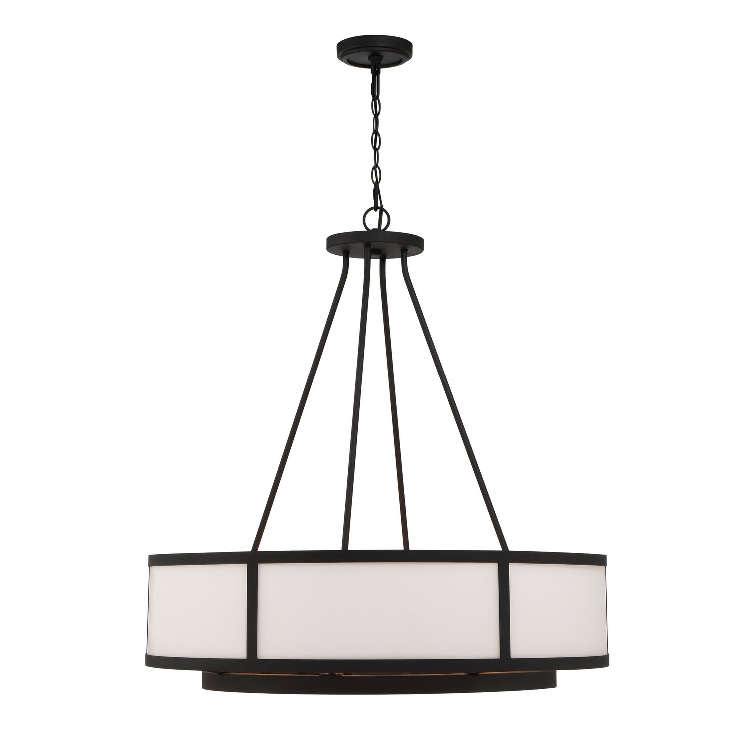 Crystorama - BRY-8008-BF - Eight Light Chandelier - Bryant - Black Forged