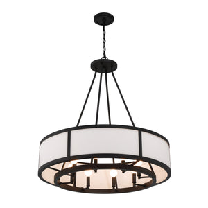 Crystorama - BRY-8008-BF - Eight Light Chandelier - Bryant - Black Forged