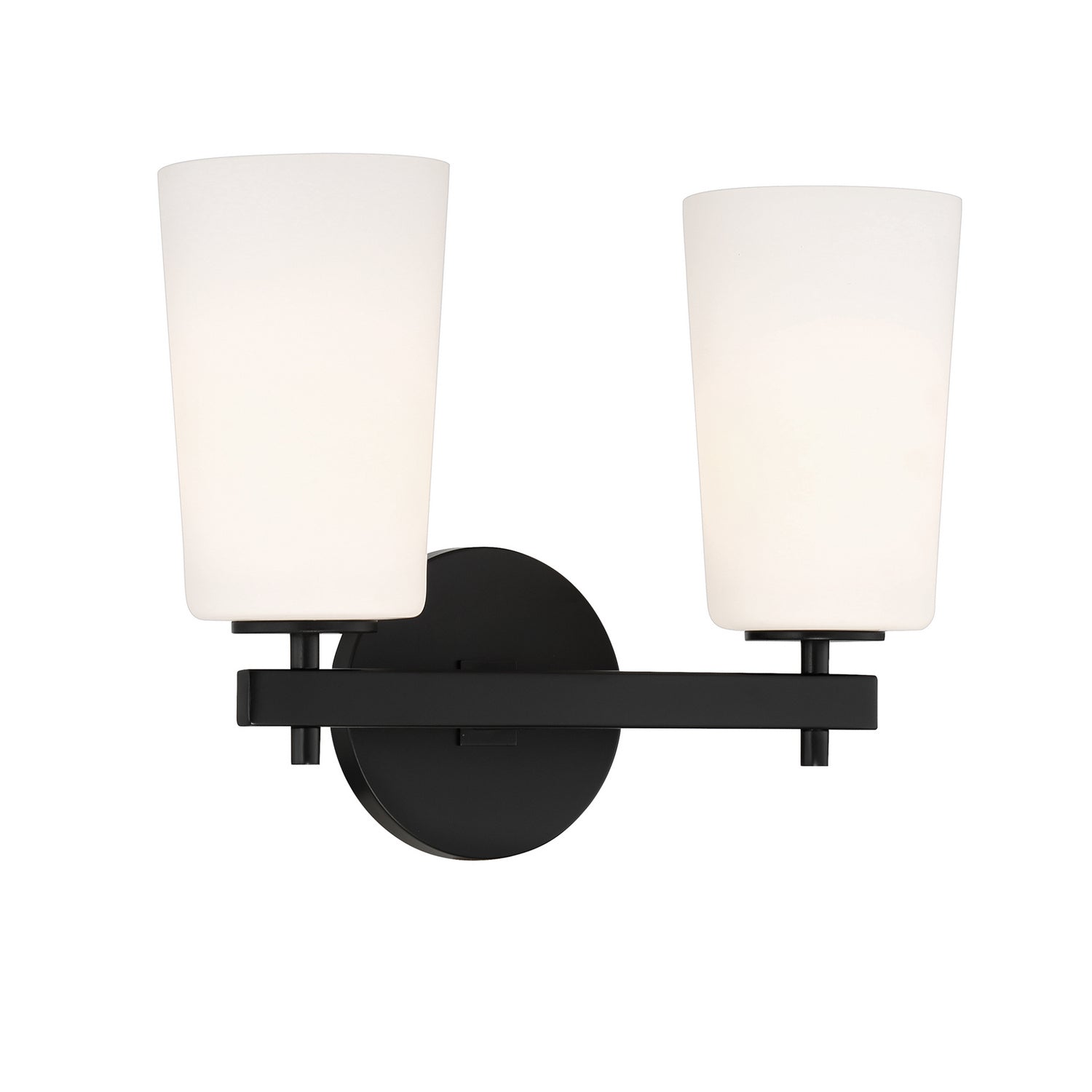 Crystorama - COL-102-BK - Two Light Wall Sconce - Colton - Black