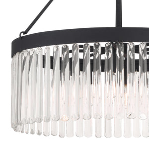 Crystorama - EMO-5406-BF - Eight Light Chandelier - Emory - Black Forged