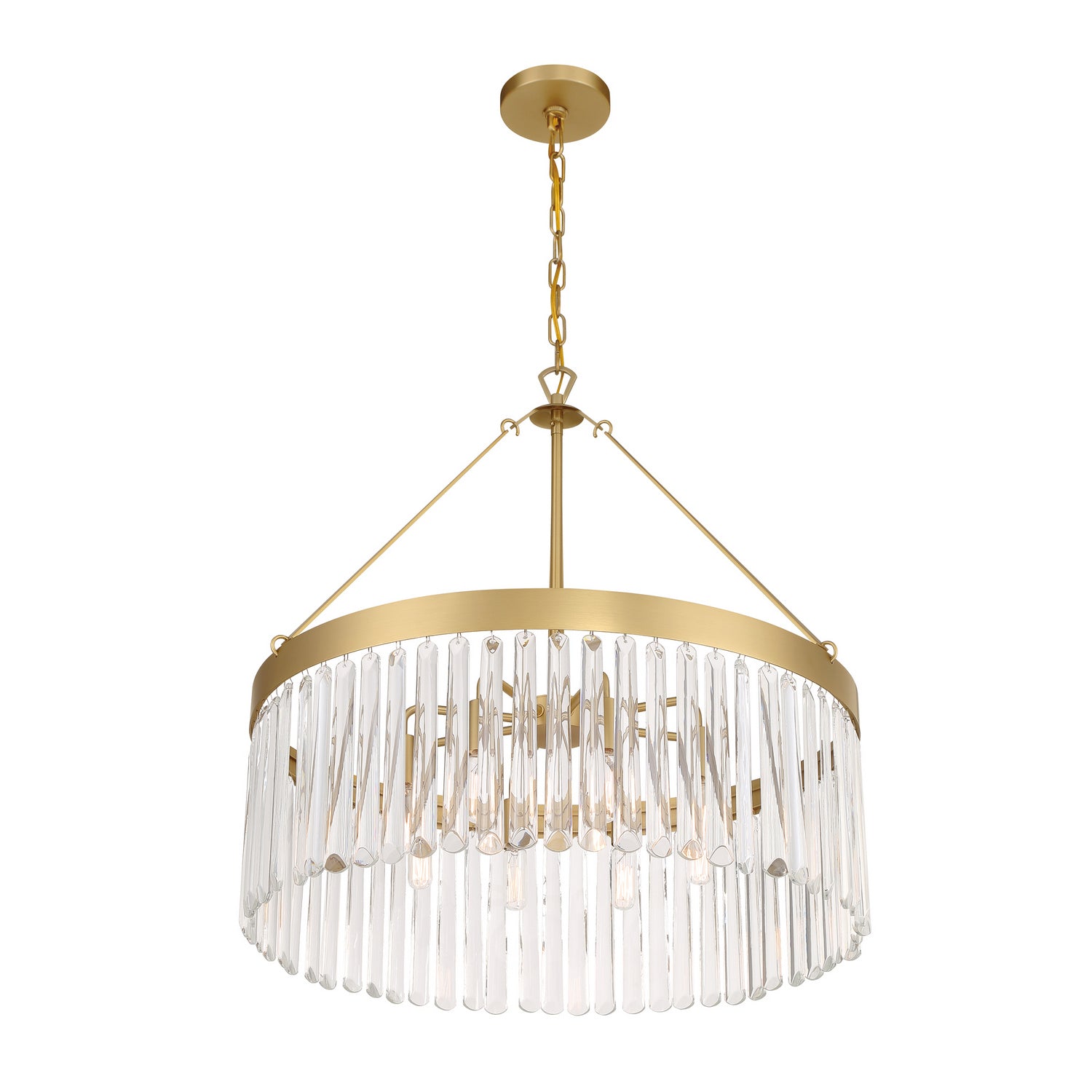 Crystorama - EMO-5406-MG - Eight Light Chandelier - Emory - Modern Gold