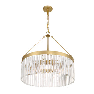 Crystorama - EMO-5406-MG - Eight Light Chandelier - Emory - Modern Gold