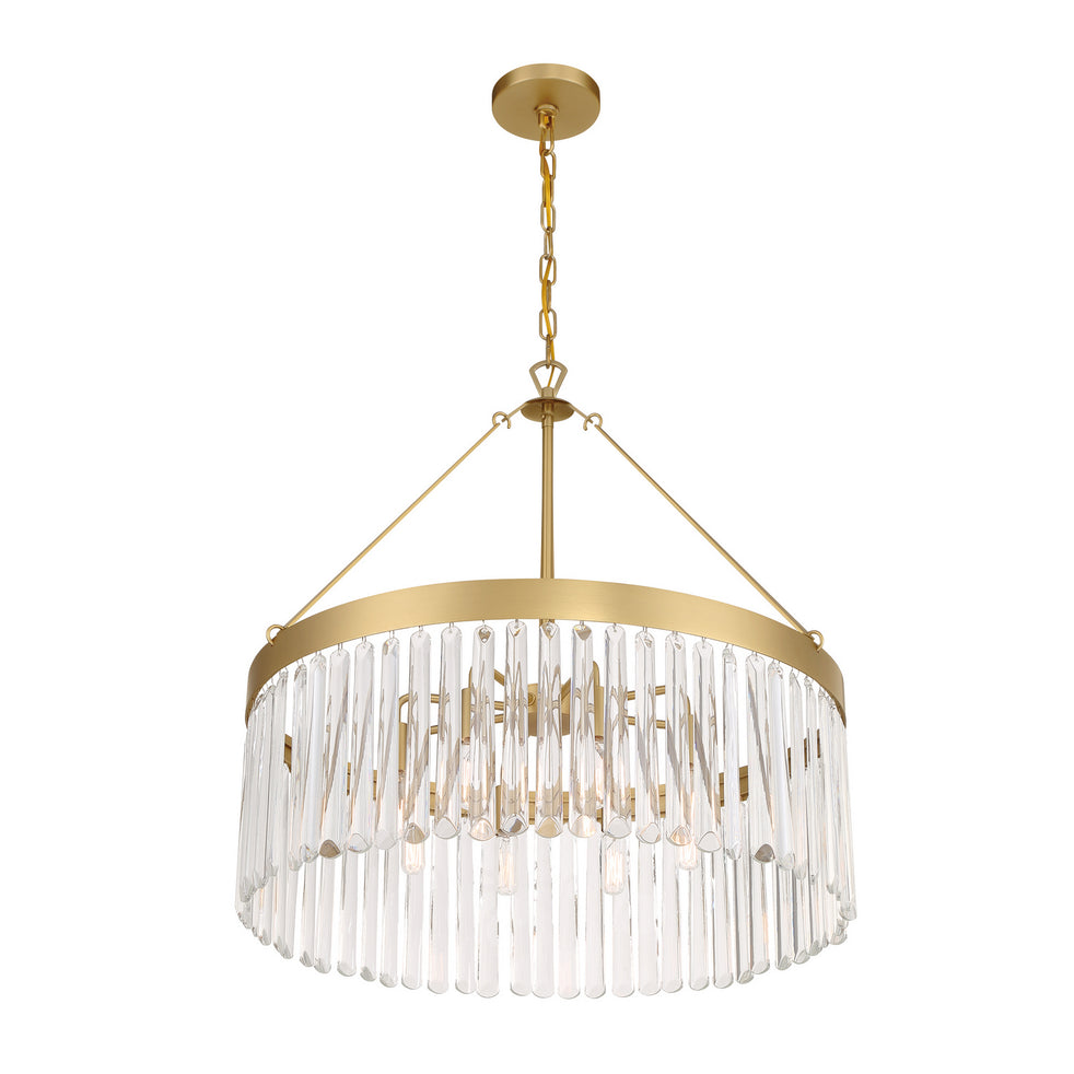 Crystorama - EMO-5406-MG - Eight Light Chandelier - Emory - Modern Gold