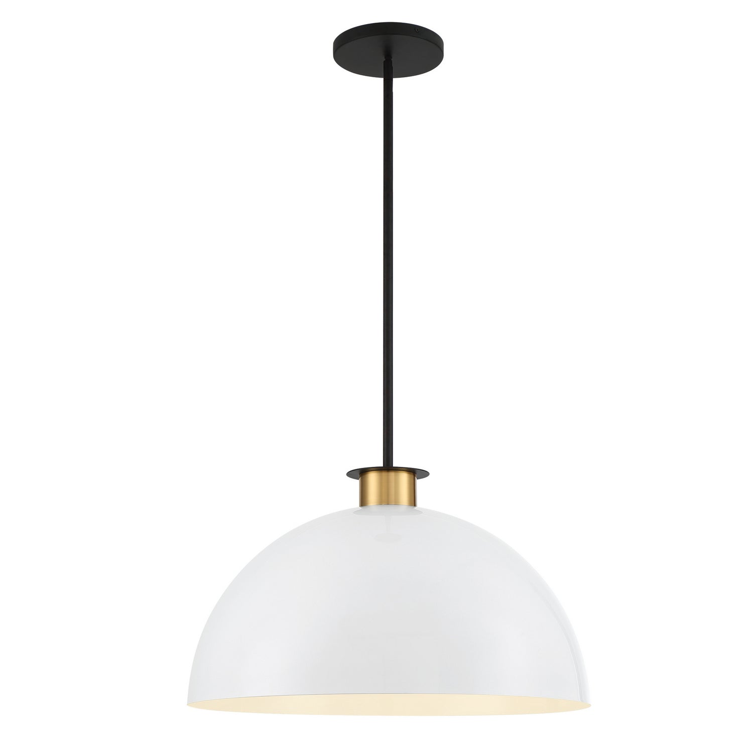 Crystorama - GIG-815-BK-AG - One Light Pendant - Gigi - Black / Aged Brass