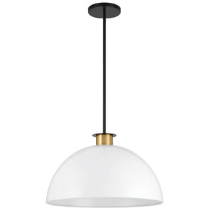 Crystorama - GIG-815-BK-AG - One Light Pendant - Gigi - Black / Aged Brass