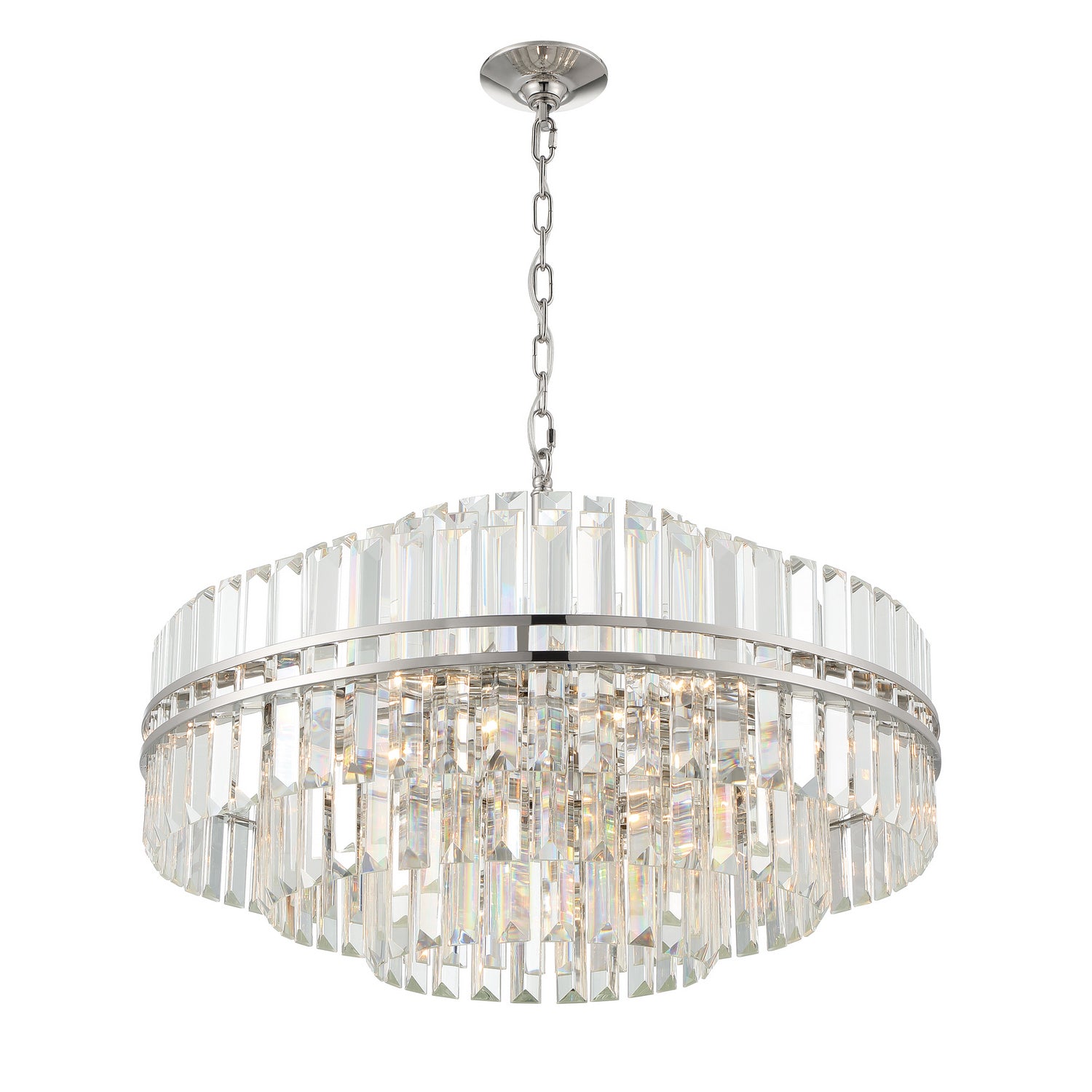 Crystorama - HAY-1407-PN - 16 Light Chandelier - Hayes - Polished Nickel