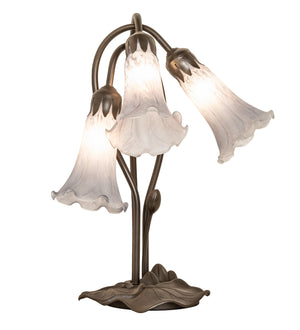 Meyda Tiffany - 145927 - Three Light Table Lamp - Gray - Mahogany Bronze