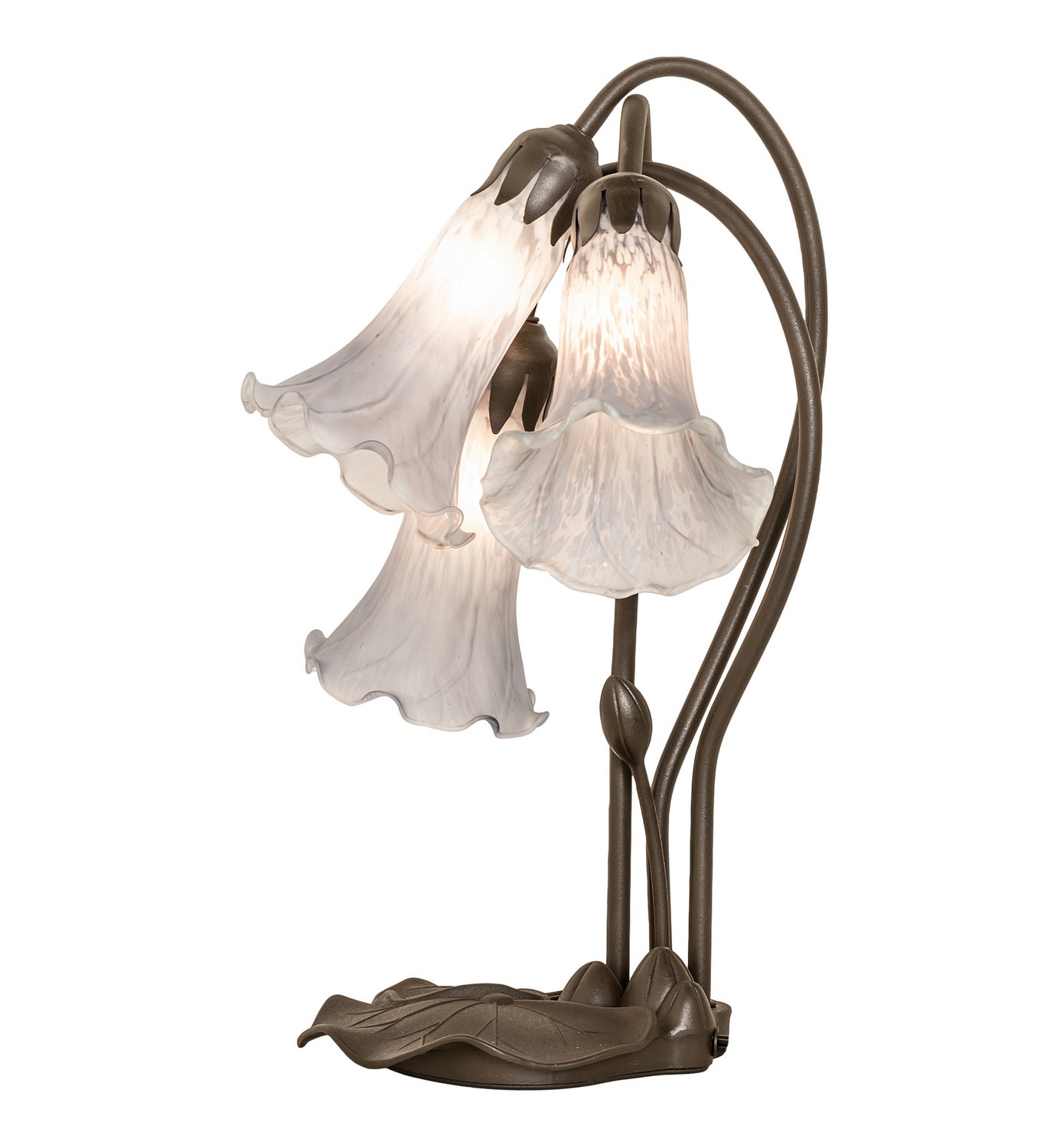 Meyda Tiffany - 145927 - Three Light Table Lamp - Gray - Mahogany Bronze