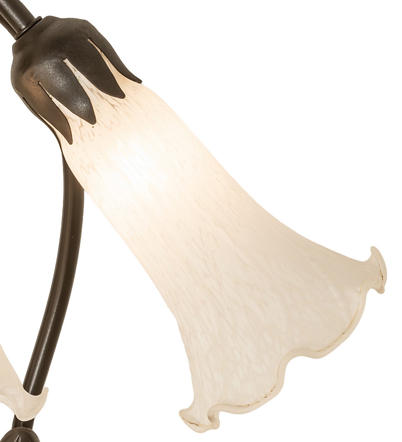 Meyda Tiffany - 173809 - Three Light Table Lamp - White - Mahogany Bronze