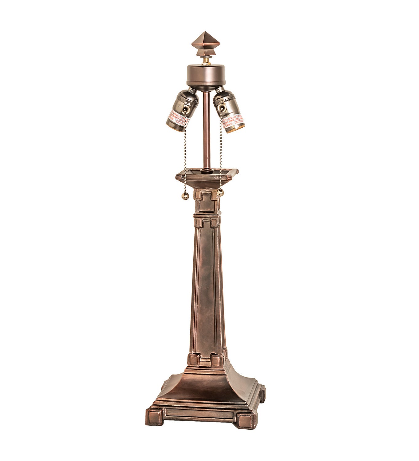 Meyda Tiffany - 17382 - Two Light Table Lamp - Diamond Band Mission - Mahogany Bronze