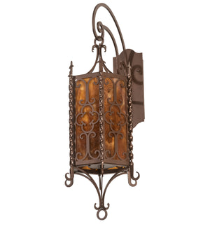 Meyda Tiffany - 220807 - Three Light Wall Sconce - Cosette - C-Mahogany Bronze