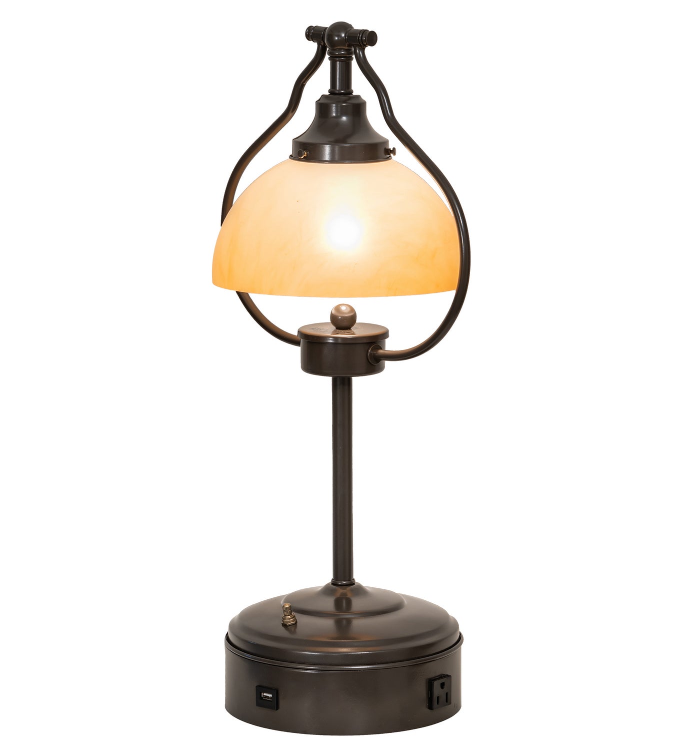 Meyda Tiffany - 247040 - One Light Table Lamp - Sedgwick - Timeless Bronze