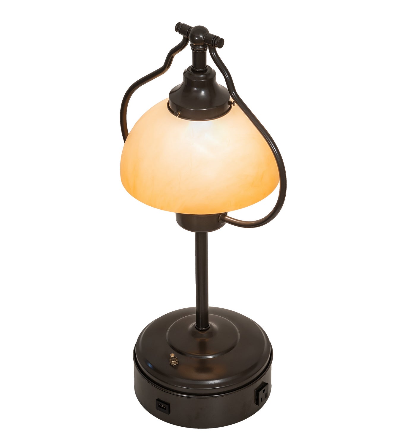 Meyda Tiffany - 247040 - One Light Table Lamp - Sedgwick - Timeless Bronze