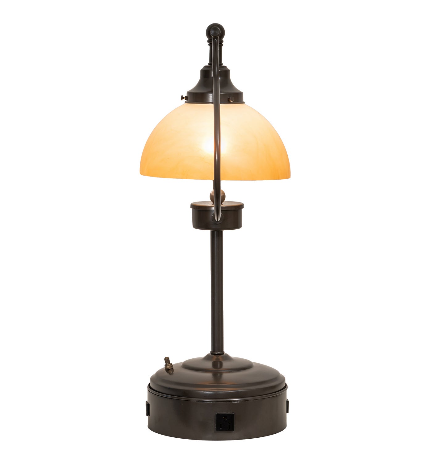 Meyda Tiffany - 247040 - One Light Table Lamp - Sedgwick - Timeless Bronze