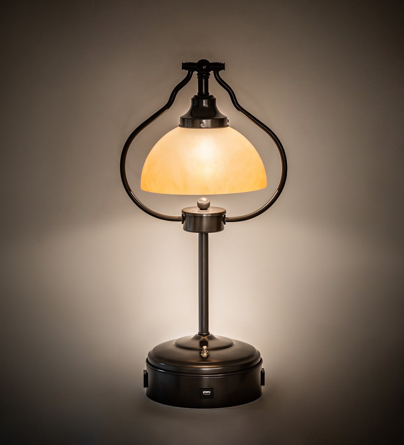 Meyda Tiffany - 247040 - One Light Table Lamp - Sedgwick - Timeless Bronze