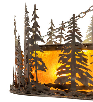 Meyda Tiffany - 247782 - 24 Light Chandel-Air - Tall Pines - Amber Mica