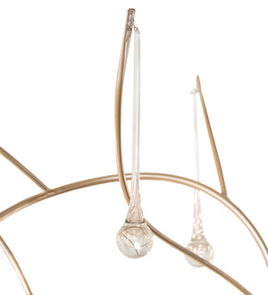 Meyda Tiffany - 250516 - 32 Light Chandelier - Crystal Tear Drop - Champagne Metallic