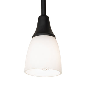 Meyda Tiffany - 251104 - Four Light Island Pendant - Oyster Bay - Solar Black