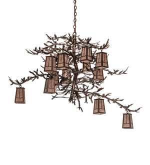 Meyda Tiffany - 251446 - 12 Light Chandelier - Pine Branch - Mahogany Bronze