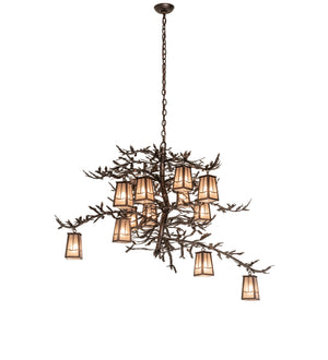 Meyda Tiffany - 251446 - 12 Light Chandelier - Pine Branch - Mahogany Bronze