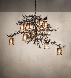 Meyda Tiffany - 251446 - 12 Light Chandelier - Pine Branch - Mahogany Bronze