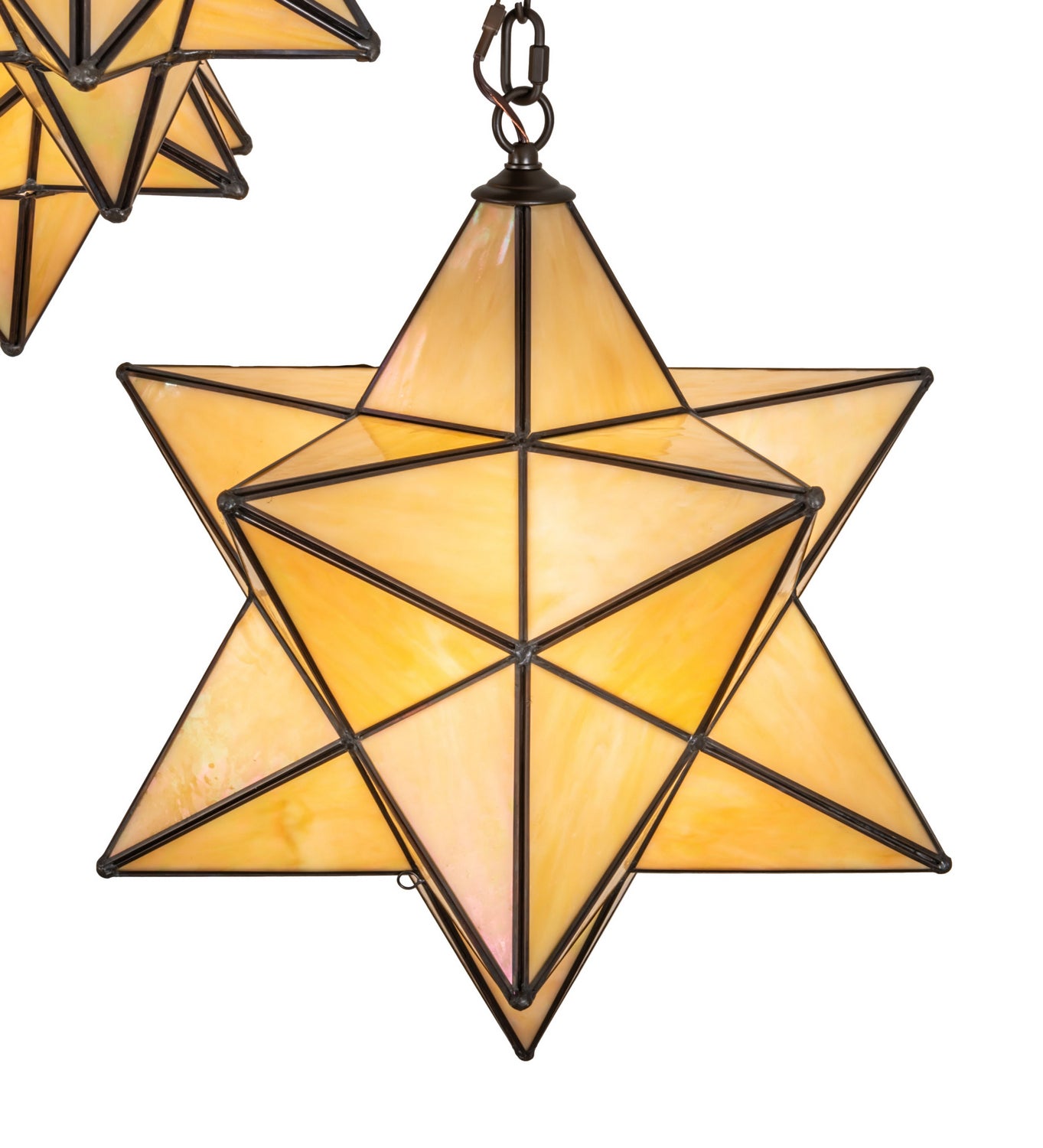 Meyda Tiffany - 251942 - Three Light Pendant - Moravian Star - Oil Rubbed Bronze