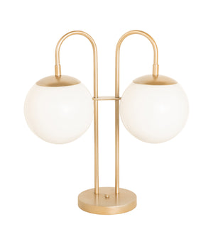 Meyda Tiffany - 254472 - Two Light Table Lamp - Bola - Champagne Metallic