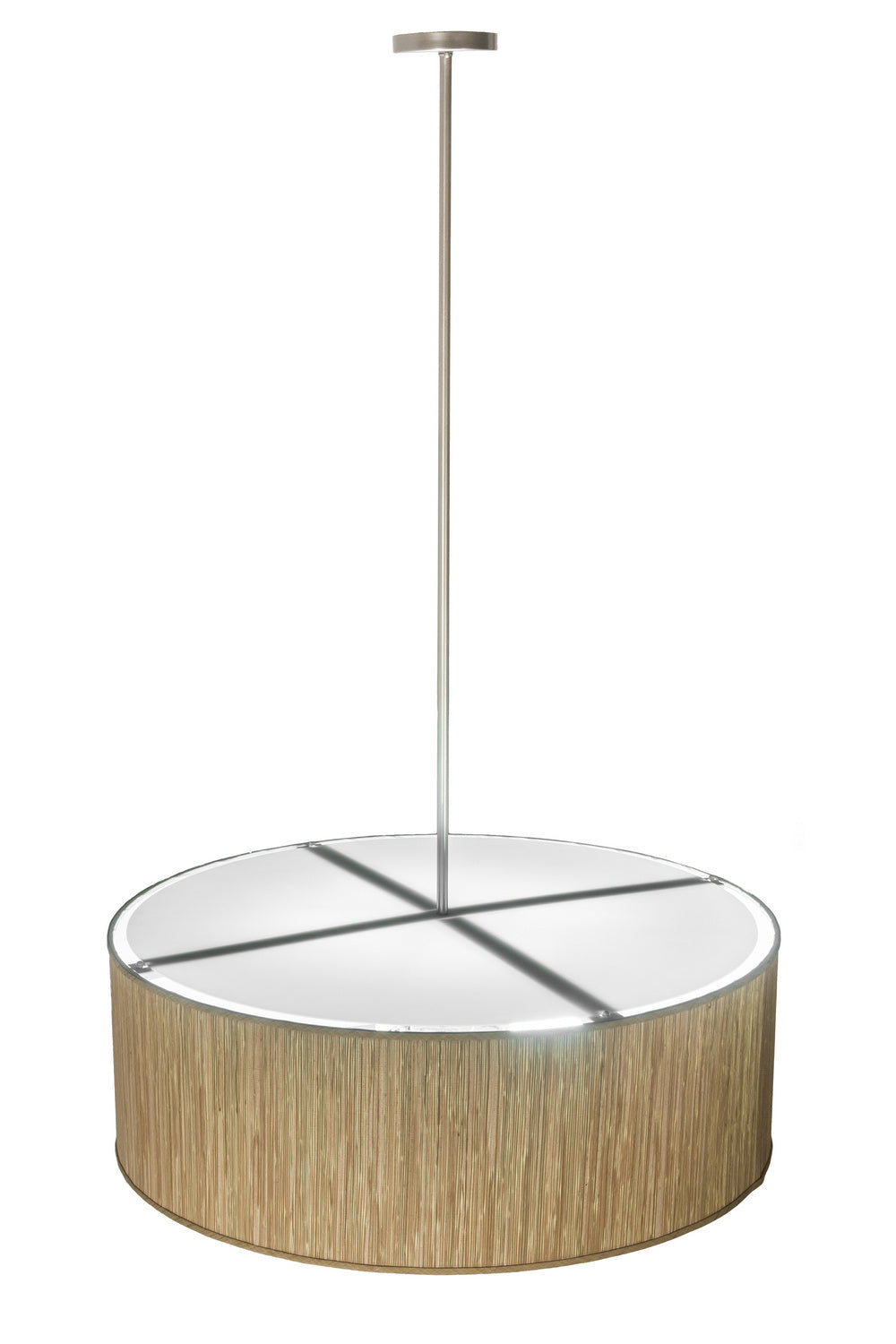 Meyda Tiffany - 254568 - LED Pendant - Cilindro - Natural Aluminum