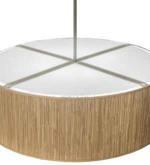 Meyda Tiffany - 254568 - LED Pendant - Cilindro - Natural Aluminum