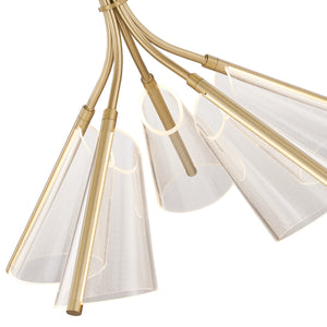 Kuzco Lighting - CH62628-BG/LG - LED Chandelier - Mulberry - Brushed Gold/Light Guide