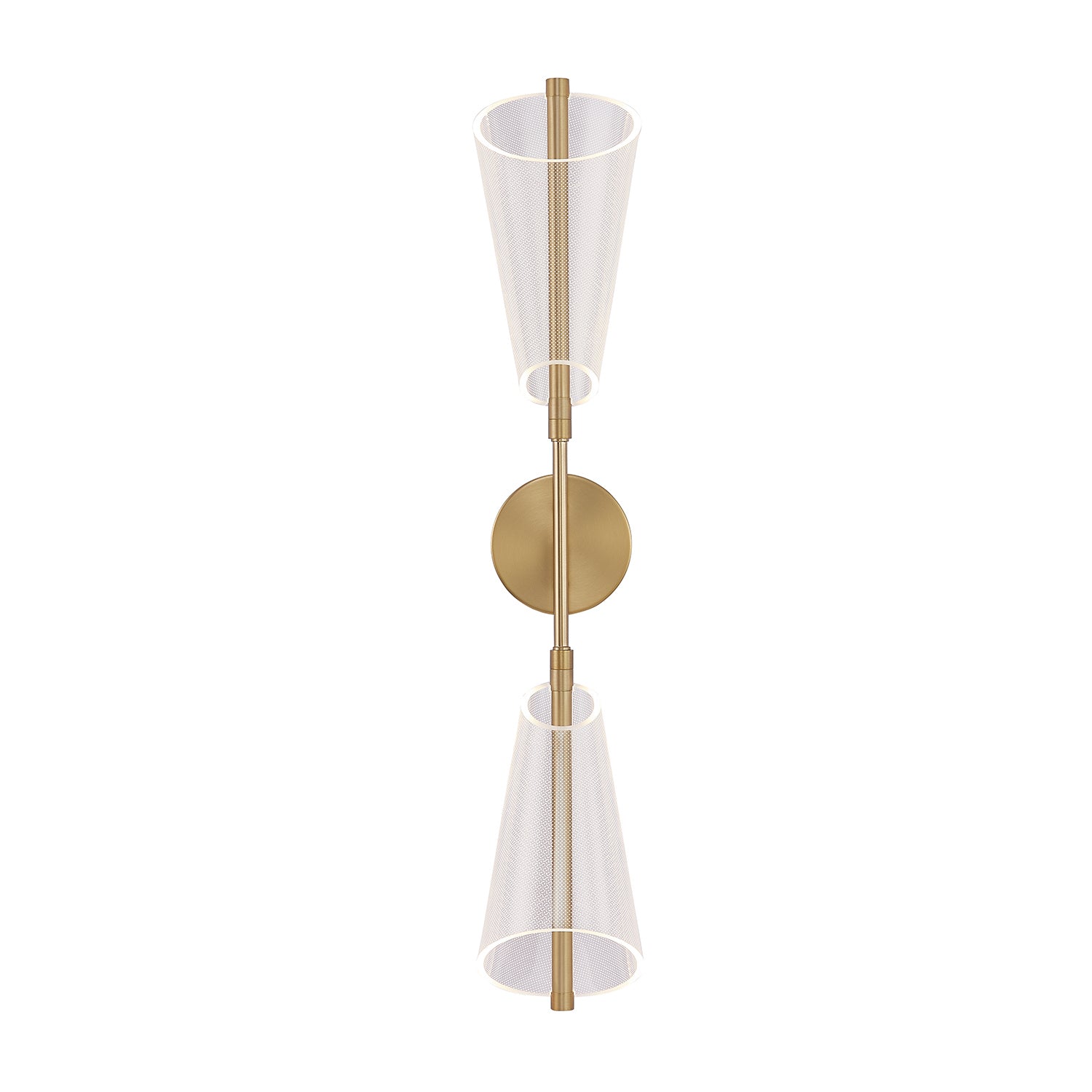 Kuzco Lighting - WS62629-BG/LG - LED Wall Sconce - Mulberry - Brushed Gold/Light Guide