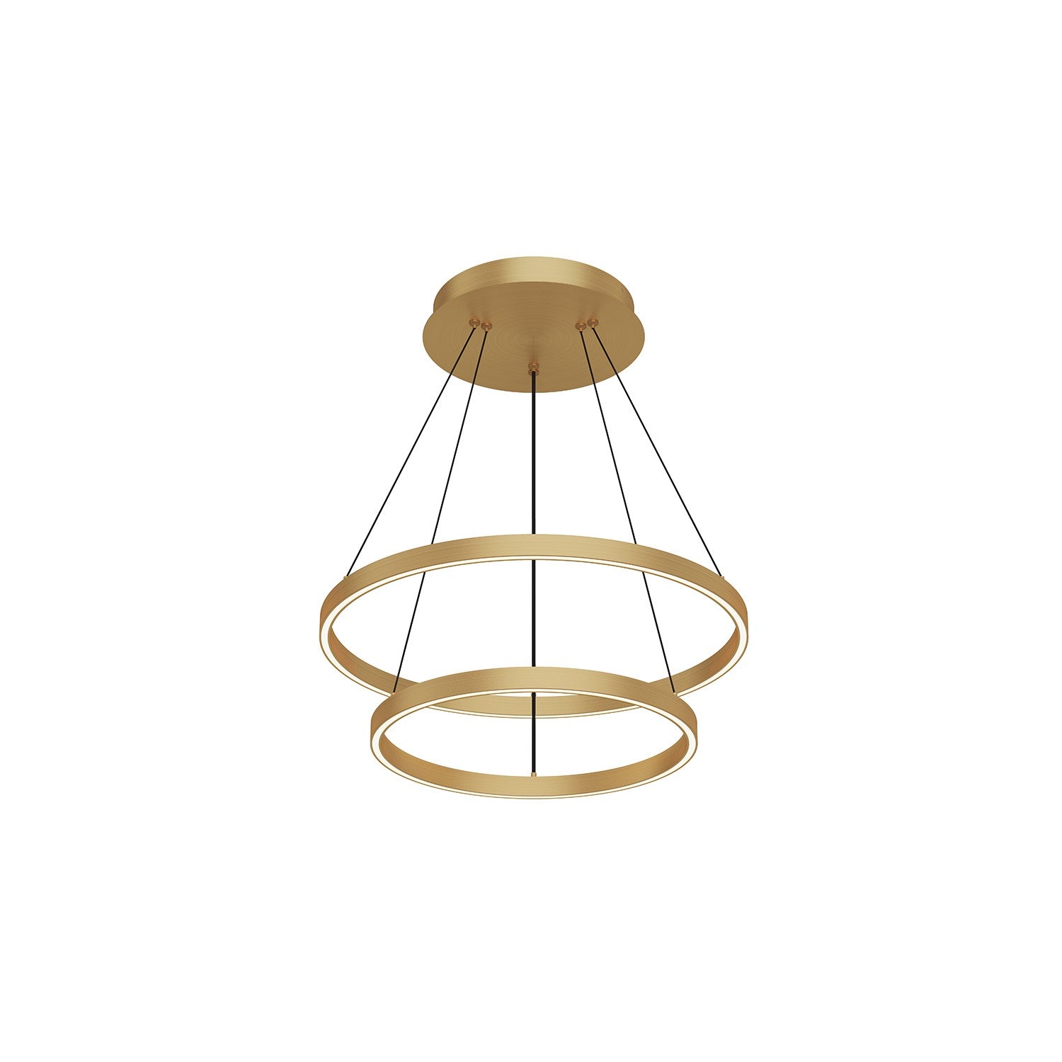 Kuzco Lighting - CH87224-BG - LED Chandelier - Cerchio - Brushed Gold