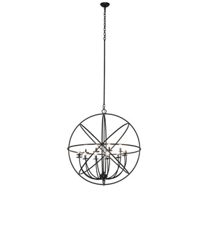 Meyda Tiffany - 247246 - 12 Light Chandelier - Atom Enerjisi - Solar Black