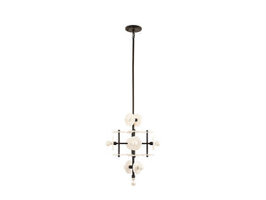 Savoy House - 1-1590-9-50 - Nine Light Pendant - Amani - Black Cashmere