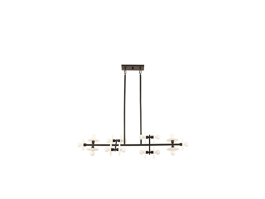 Savoy House - 1-1591-14-50 - 14 Light Linear Chandelier - Amani - Black Cashmere