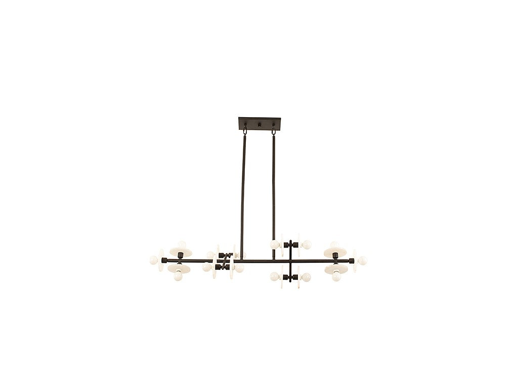 Savoy House - 1-1591-14-50 - 14 Light Linear Chandelier - Amani - Black Cashmere