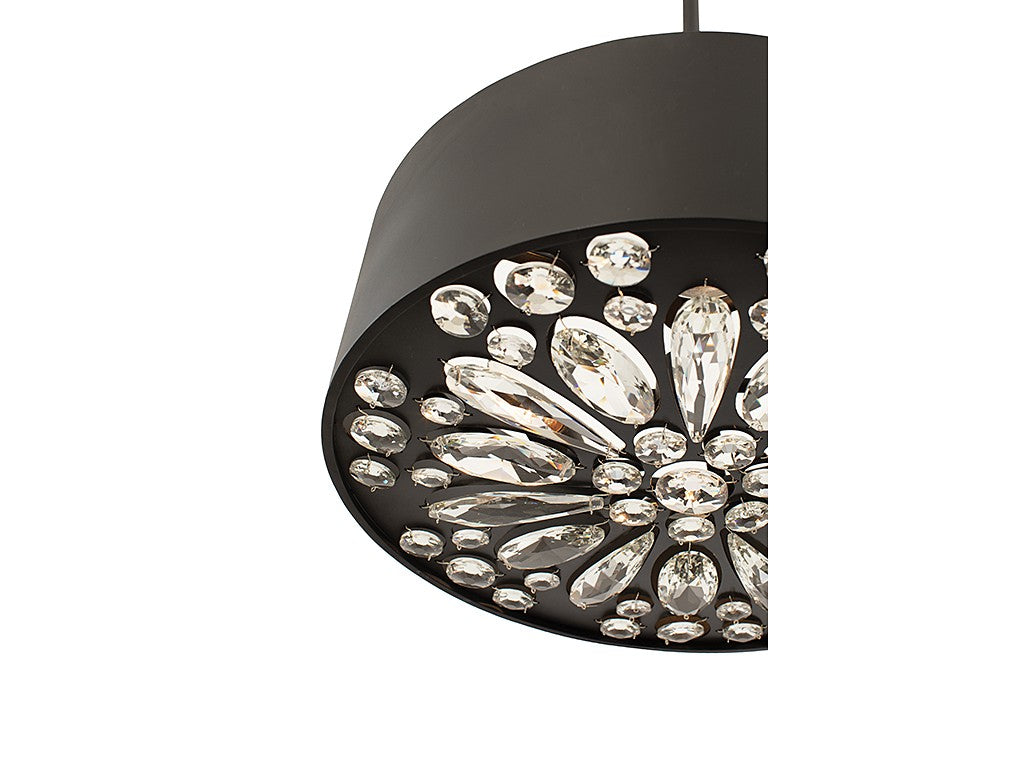 Savoy House - 6-1272-4-50 - Four Light Convertible Semi-Flush/Pendant - Azores - Black Cashmere