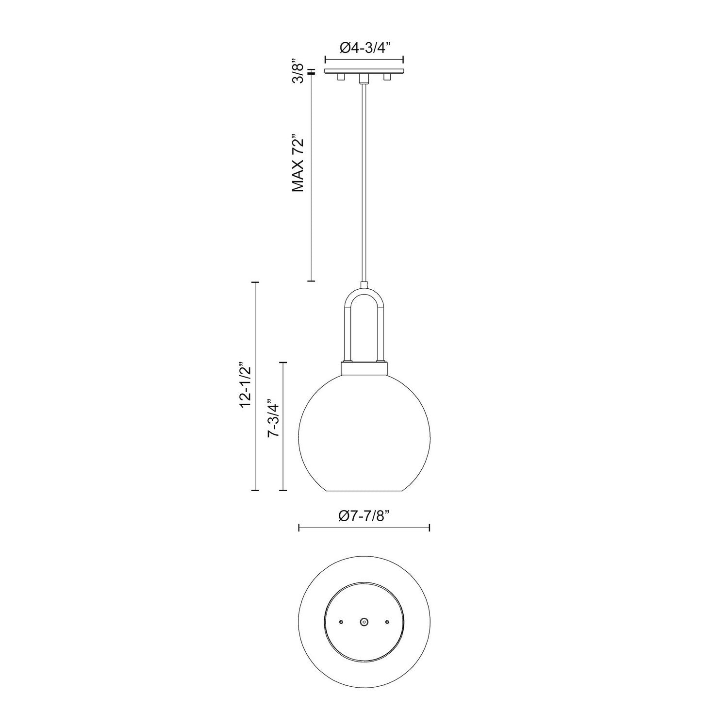 Alora - PD601608MBCL - One Light Pendant - Soji - Clear Glass/Matte Black