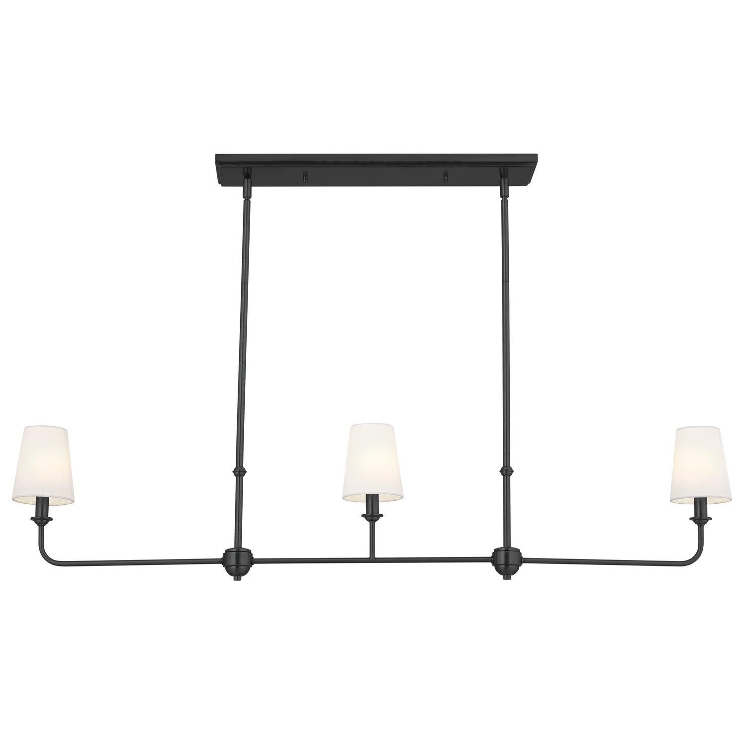 Kichler - 52519BK - Three Light Linear Chandelier - Pallas - Black