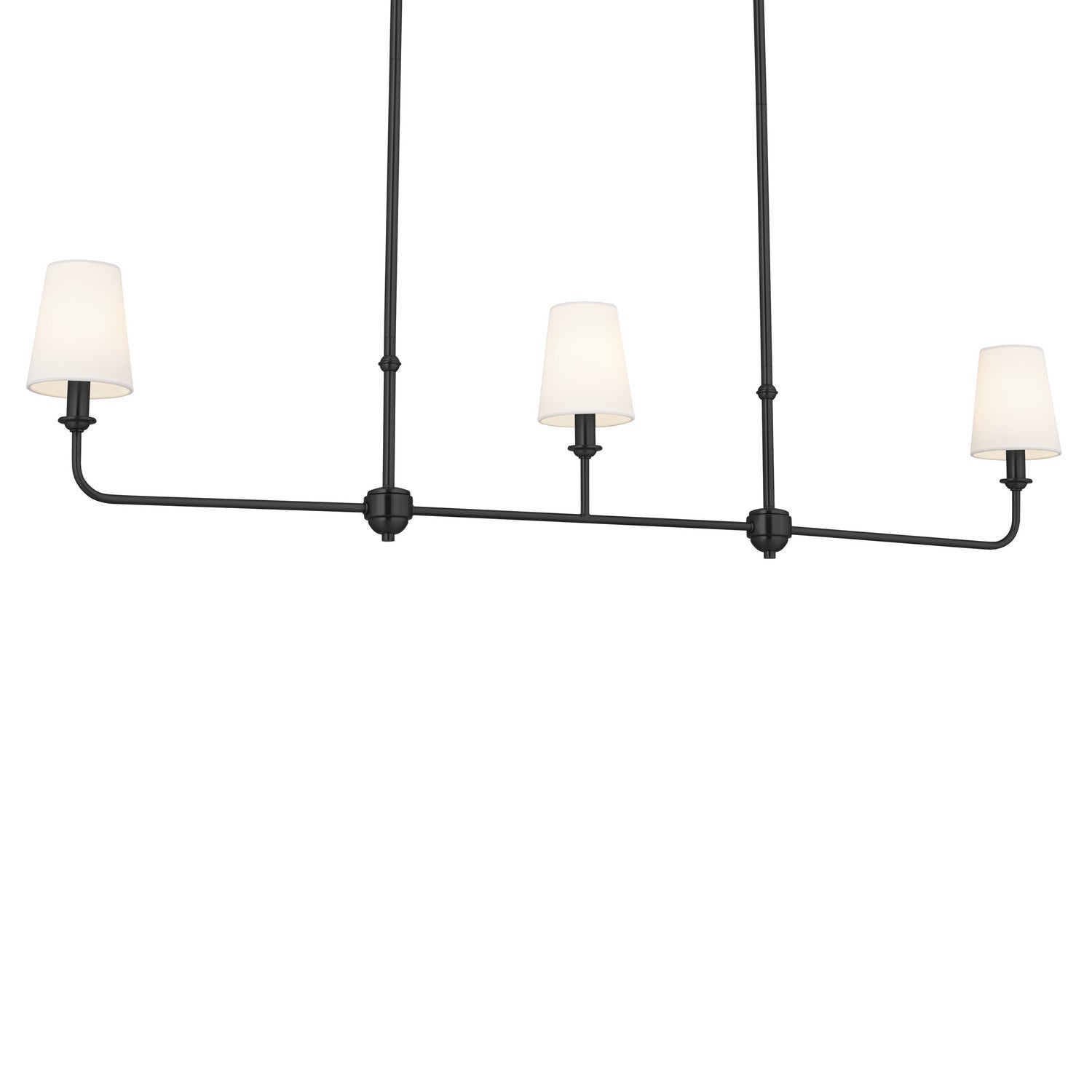 Kichler - 52519BK - Three Light Linear Chandelier - Pallas - Black