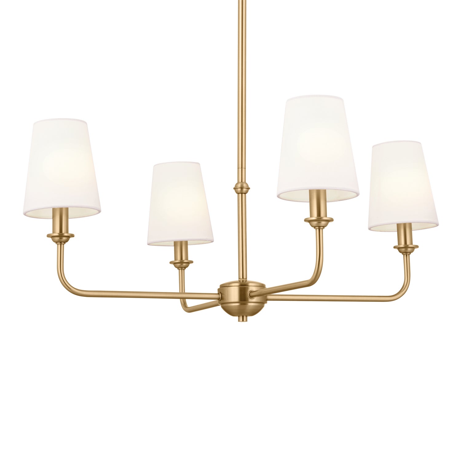 Kichler - 52520BNB - Four Light Mini Chandelier - Pallas - Brushed Natural Brass