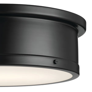 Kichler - 52541BK - Three Light Flush Mount - Serca - Black