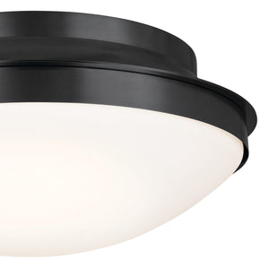 Kichler - 52545BK - Three Light Flush Mount - Bretta - Black