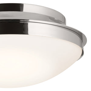 Kichler - 52545PN - Three Light Flush Mount - Bretta - Polished Nickel