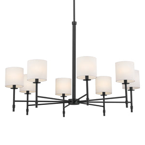 Kichler - 52502BK - Eight Light Chandelier - Ali - Black